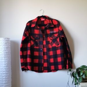 Plaid Canada Button Up Fleece from Jasper